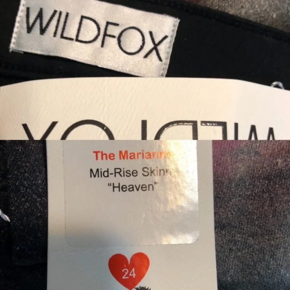 NEW Wildfox Marianne Heaven Mid-Rise Skinny Jeans - Picture 8 of 8